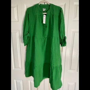 Chico’s Tiered 3/4 Sleeve Sundress Size 2